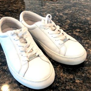 J/Slides White Leather Shoes